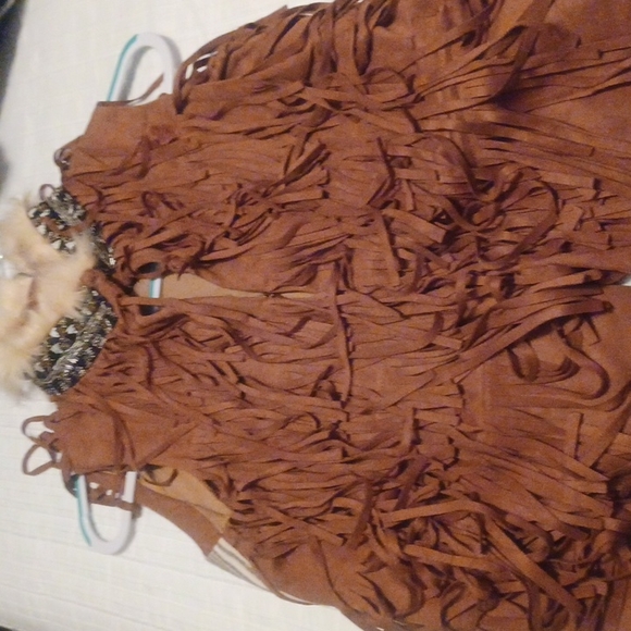 NWT Miss Me Vintage Solid Brown Faux FUR VEST - Picture 5 of 6